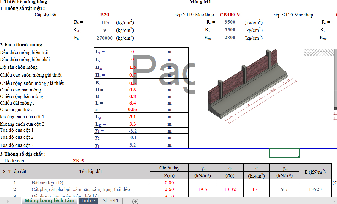 Bài giảng thiết kế kết cấu móng nông K.C Construction